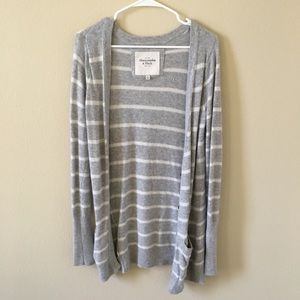 A&F Striped Cardigan